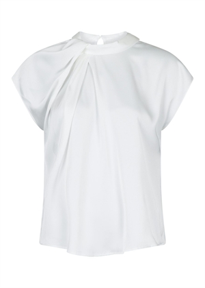Fleur drapy satin bluse Off White Neo Noir 